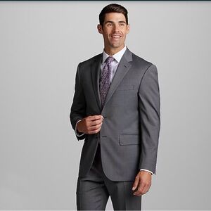 Jos. A. Bank Blazer Charcoal Gray Traveler’s Men Suit 100% Wool Coat Blazer 43R